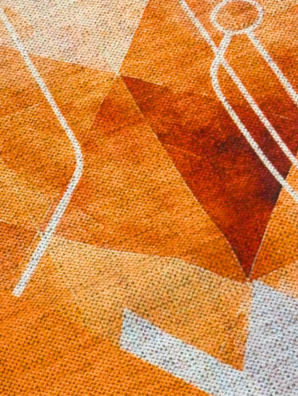 Autumn Geometry Table Runner- Chaneel Digital Printed
