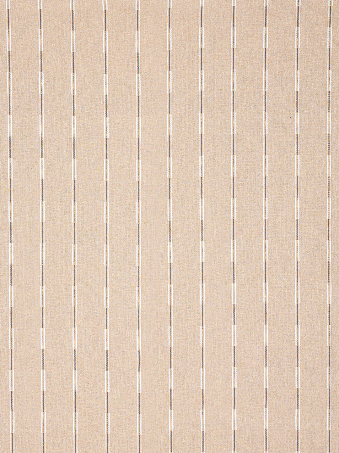 Set of 3 Premium Cotton Stripe Design Mix n Match Pattern Beige Color Double Bedcover Set, 1 Bedcover, with 2 Pillow Cover