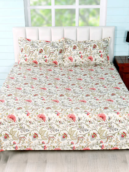 Soumya Cotton Double Bedsheet Euro Ethnic Print