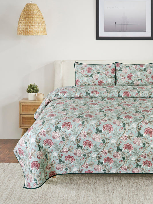 Floral Cotton printed comforter reversible design