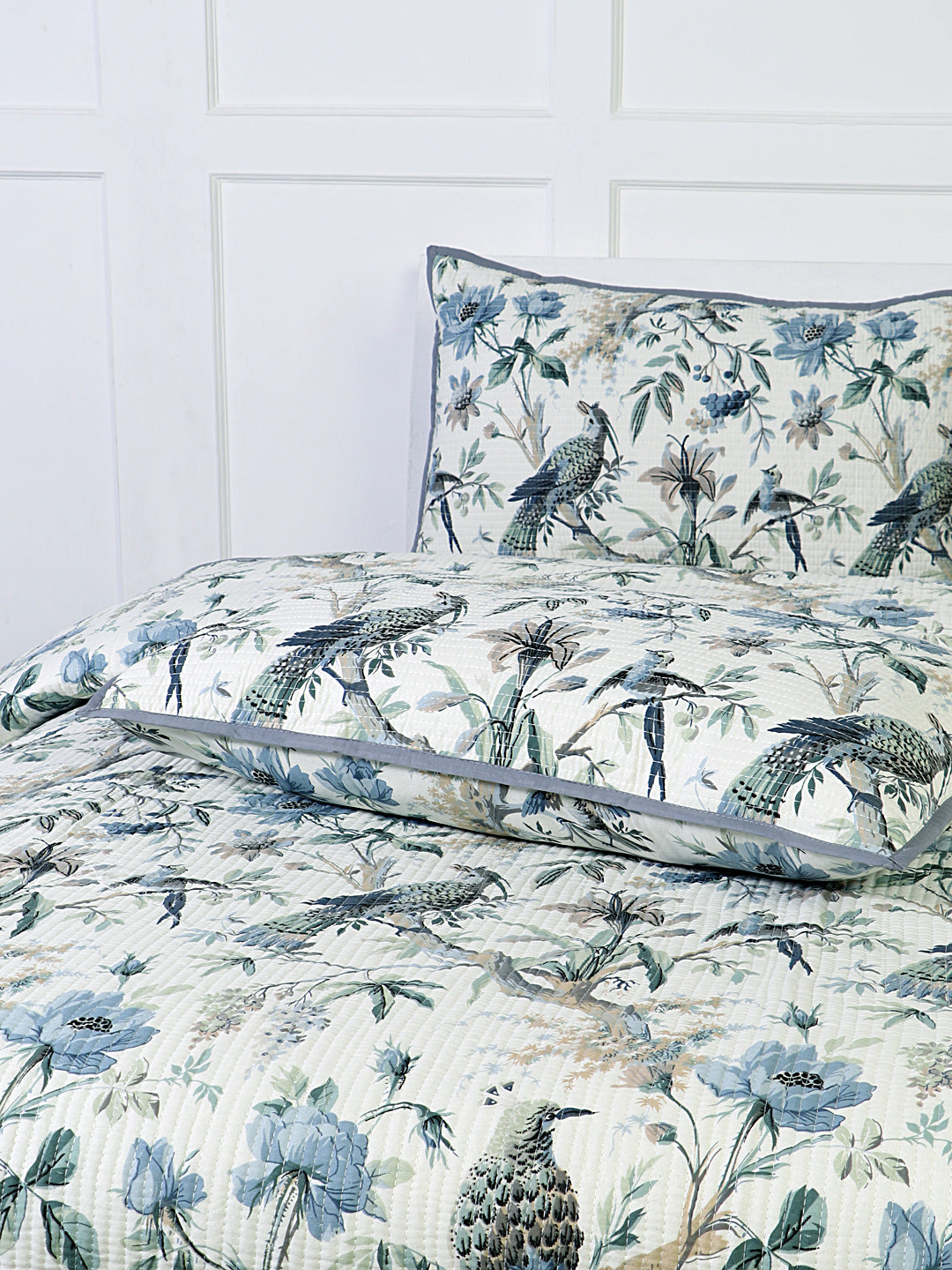 Firozi Cotton printed comforter reversible design