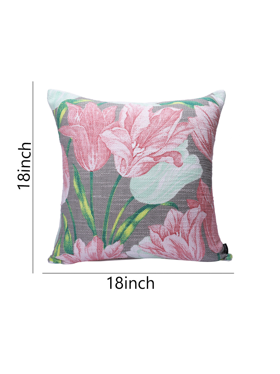 Set of 2 Premium Poly Cotton Printed Multi Color Cushion Cover, 2 pc Cushion Cover
