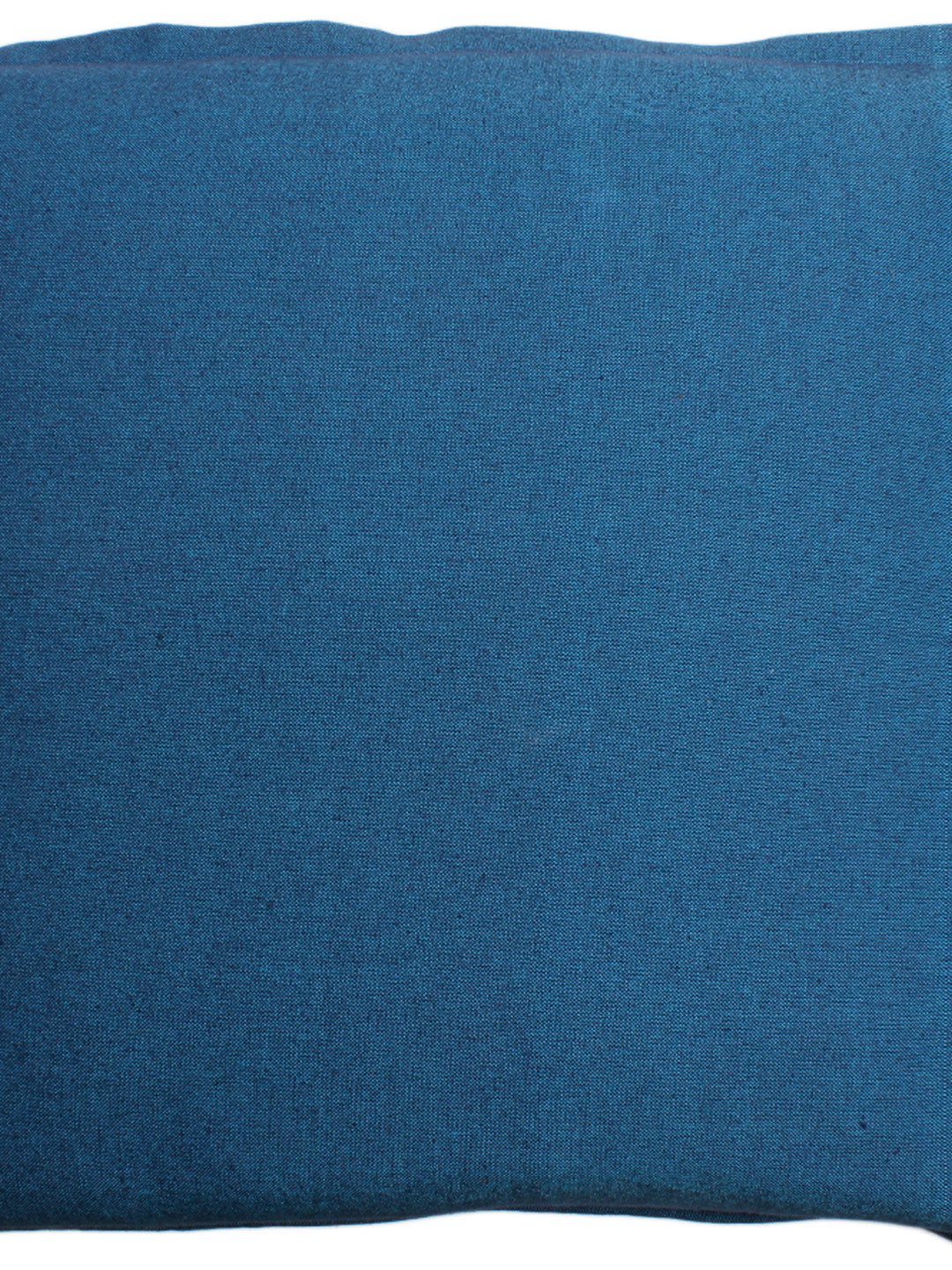 Set of 2 Cotton Solid Blue Color Cushion Cover Set, 2 pc Cushion Cove