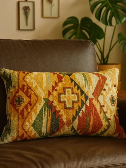 Set Of 2 Boho Crossroads Oblong Cushion Covers