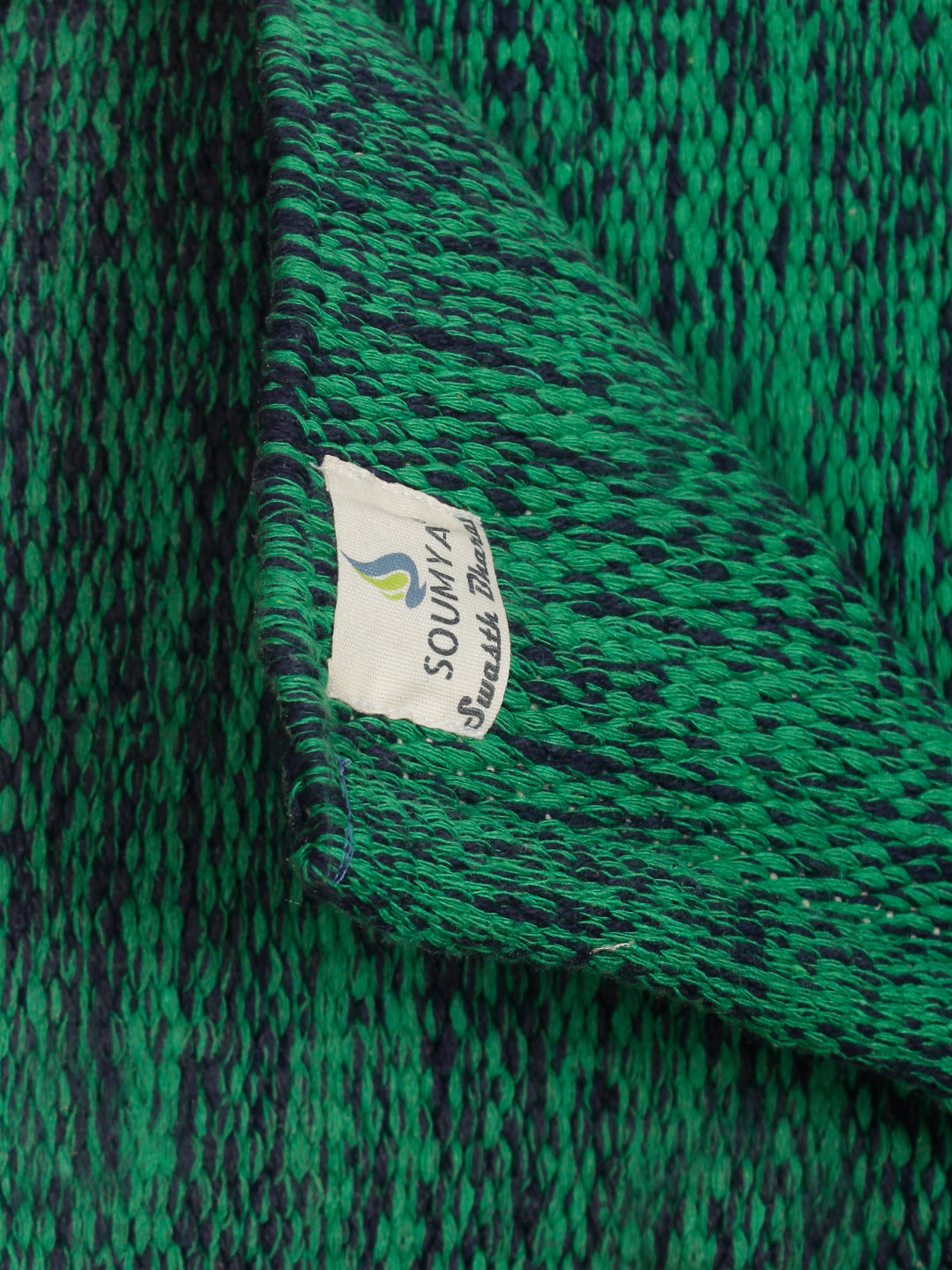 Perfect Size Cotton Yoga Mat with Shoulder Strap Anti-Skid Green Color, Yoga mat