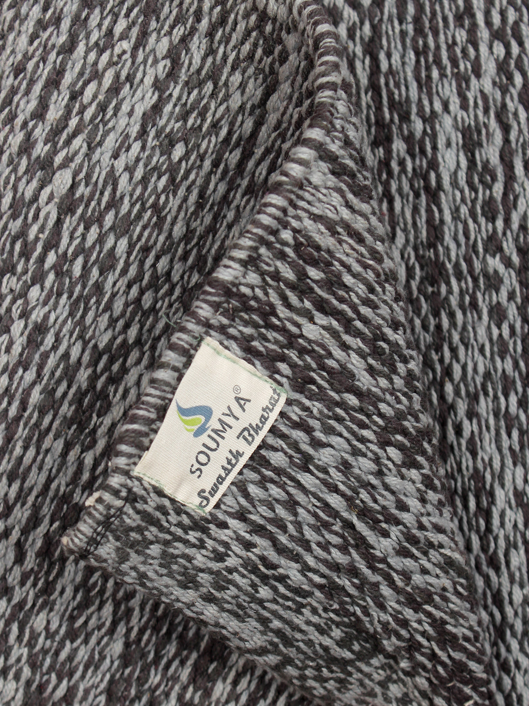 Perfect Size Cotton Yoga Mat with Shoulder Strap Anti-Skid Grey Color, Yoga mat