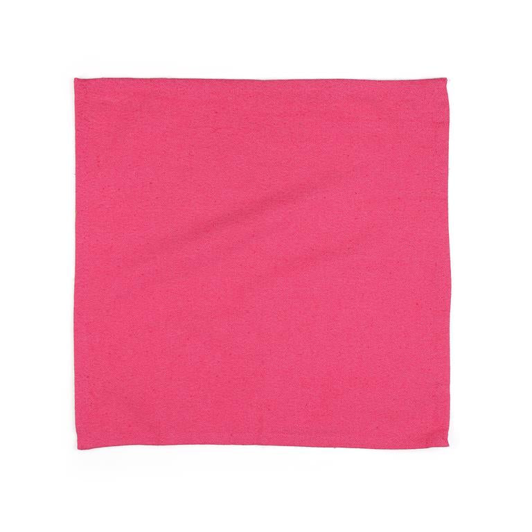 Solid Cotton Pink Color Table Napkin, 6pc Napkin Set