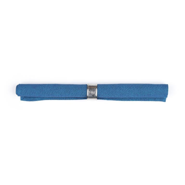 Solid Cotton Blue Color Table Napkin, 6pc Napkin Set