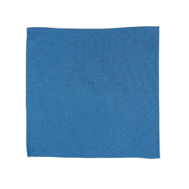Solid Cotton Blue Color Table Napkin, 6pc Napkin Set