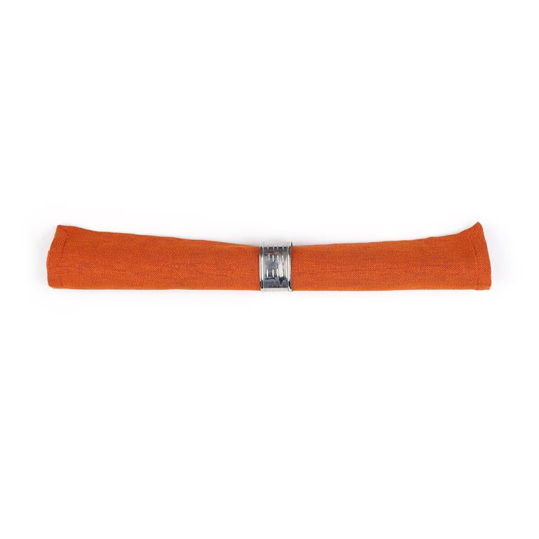 Solid Cotton Rust Color Table Napkin, 6pc Napkin Set