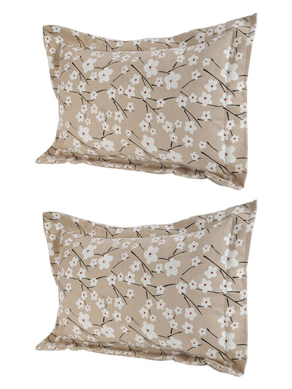 Pillow Covers in Beige color made with  Cotton Material , Bedding - 2 Pcs