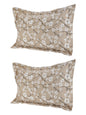 Pillow Covers in Beige color made with  Cotton Material , Bedding - 2 Pcs