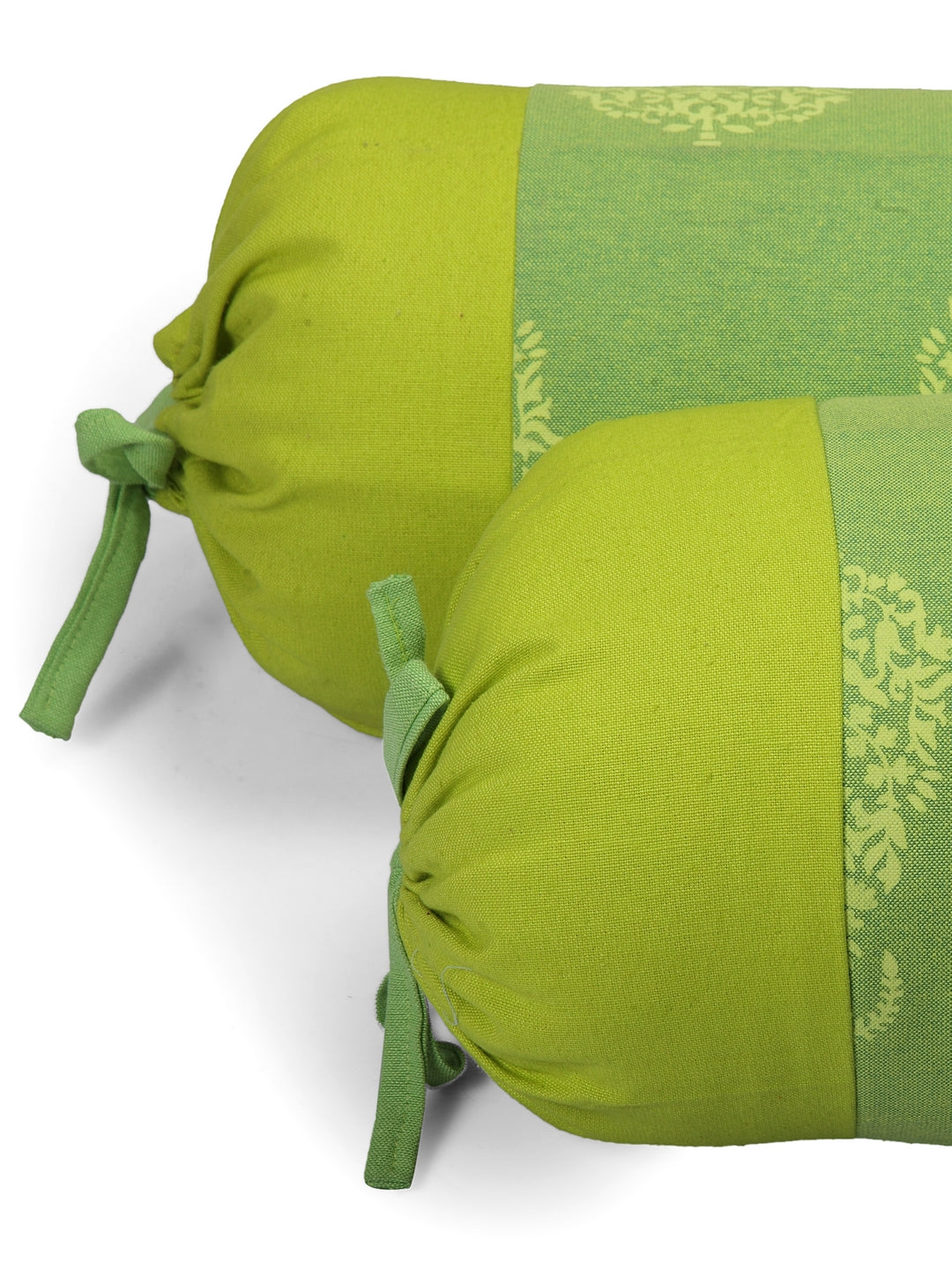 Mix n Match Premium Cotton Paisley Design Green Color Diwan set, 1 Diwan Sheet, 2 Bolster Cover, 3 Cushion Covers