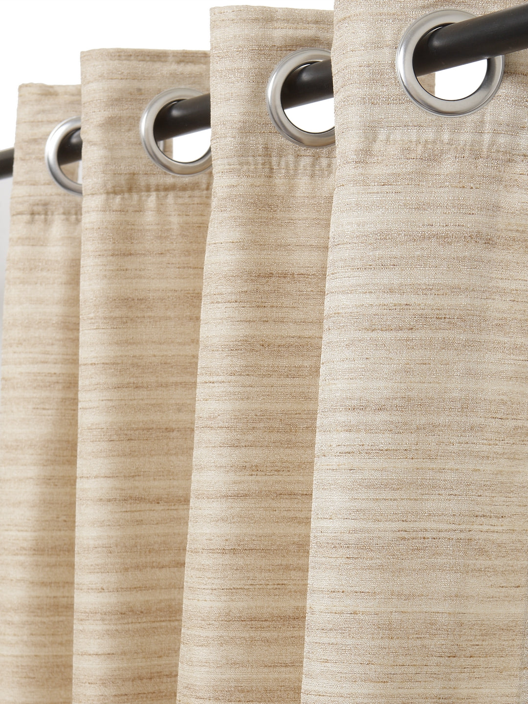 Soumya Premium High End Faux Raw Silk Solid Curtain with cotton Lining, Pack of 1