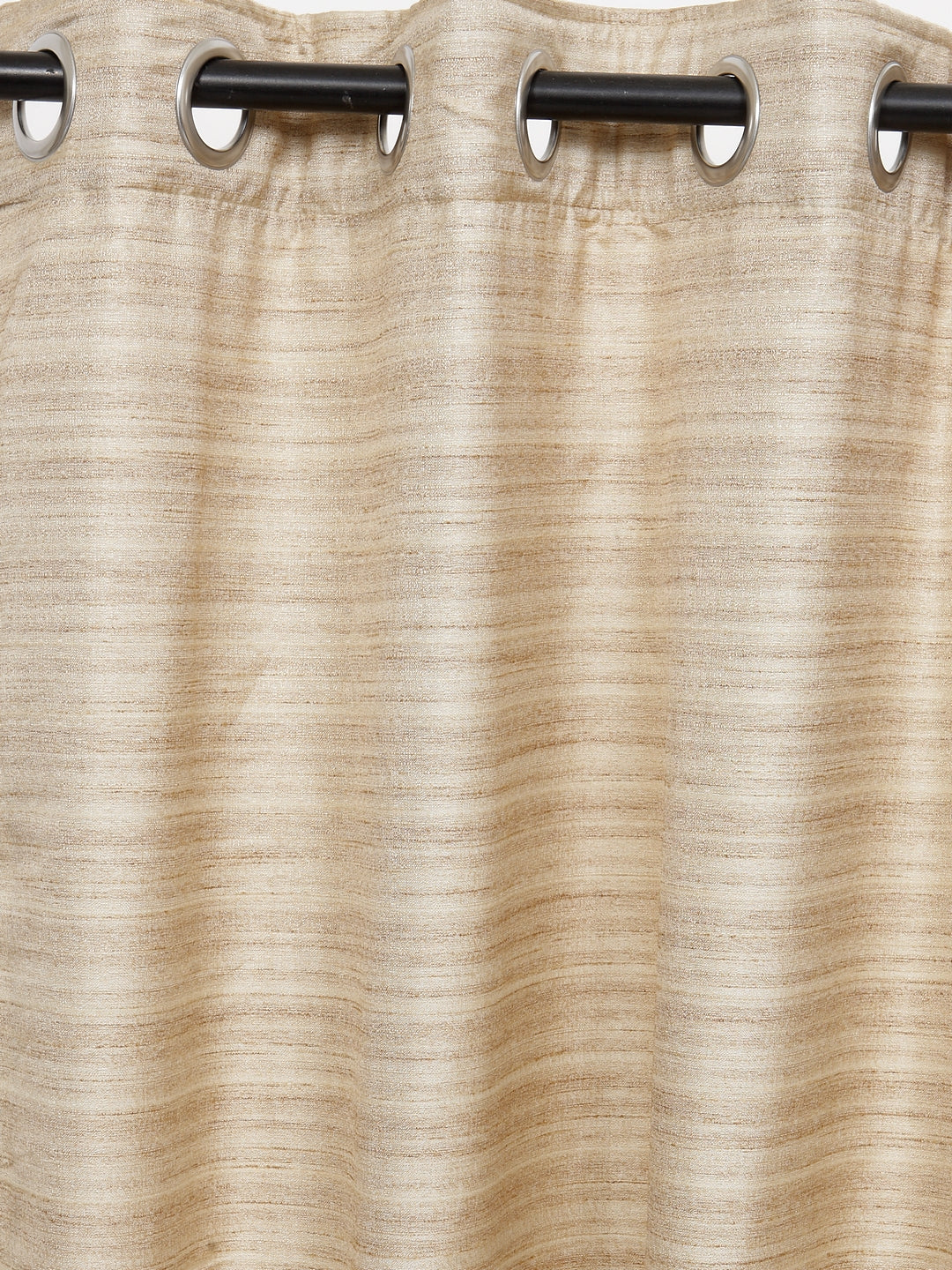 Soumya Premium High End Faux Raw Silk Solid Curtain with cotton Lining, Pack of 1