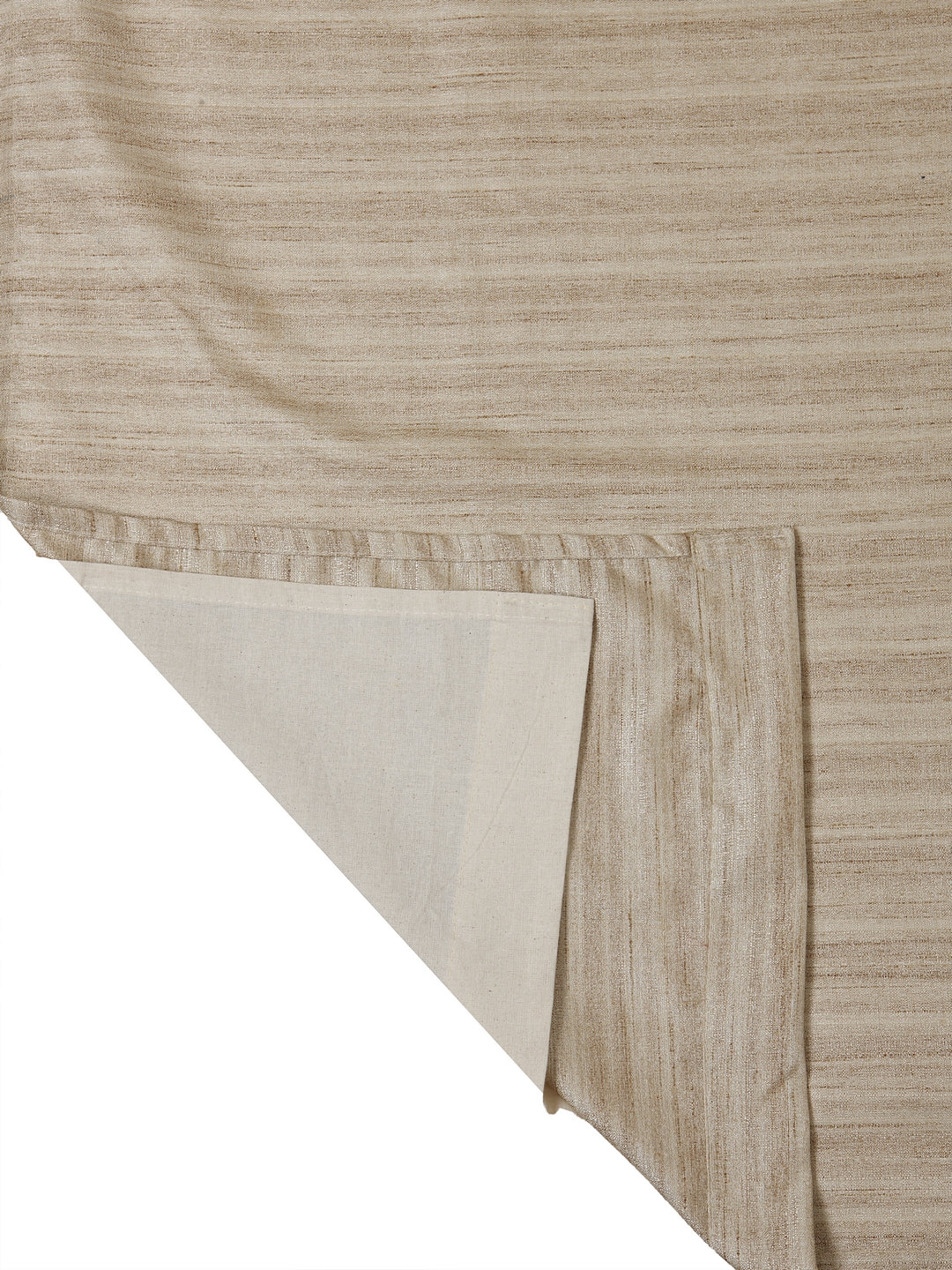 Soumya Premium High End Faux Raw Silk Solid Curtain with cotton Lining, Pack of 1