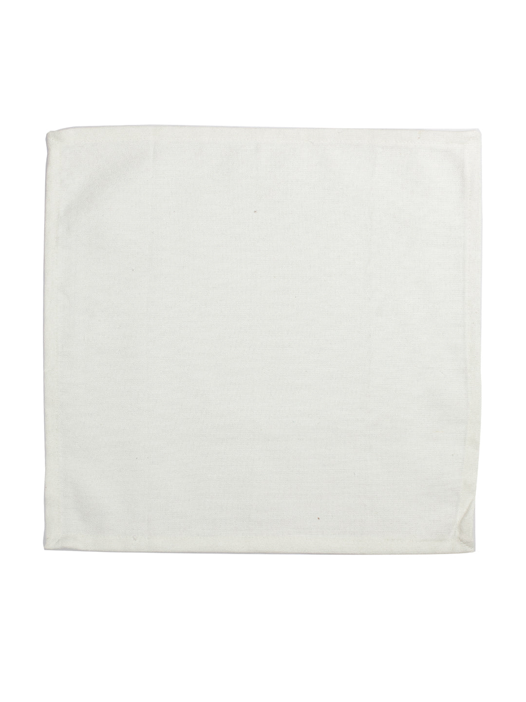 Solid Cotton Off White Color Table Napkin, 6pc Napkin Set