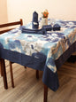 Premium Cotton Floral 6 Seater Dinning Table Cover- 1 pc Table Cover with 6 pcs Napkins