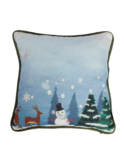 Premium Light Blue Digital Printed Cushion Cover Set