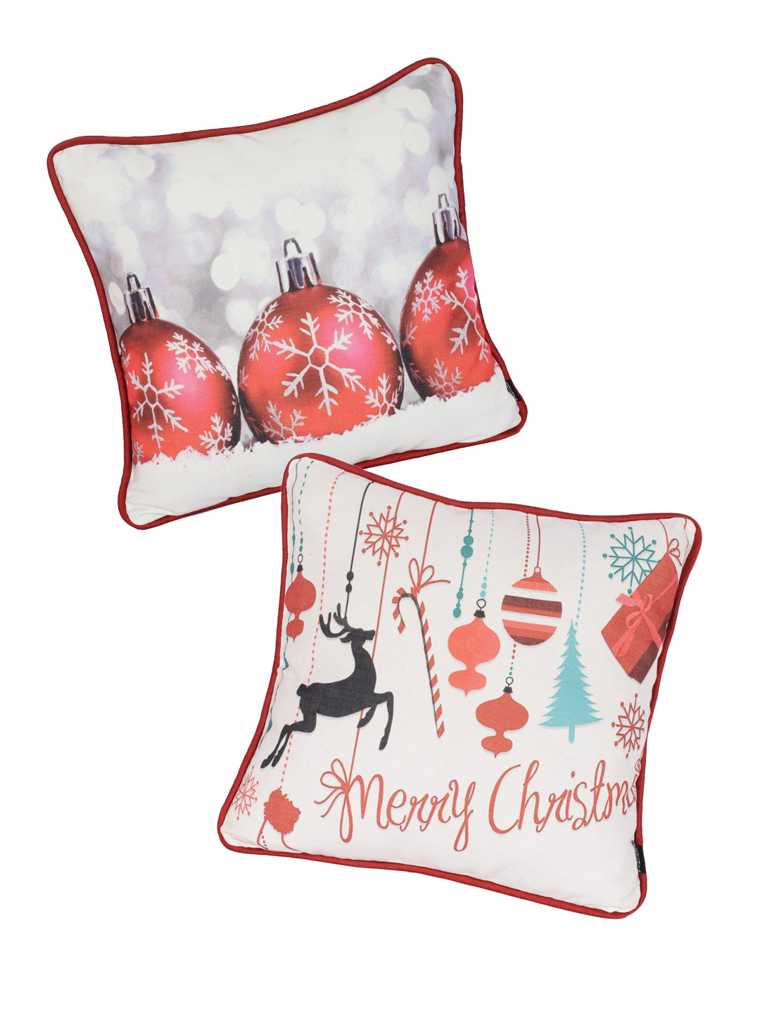 Premium White Digital Printed Cushion Cover Set