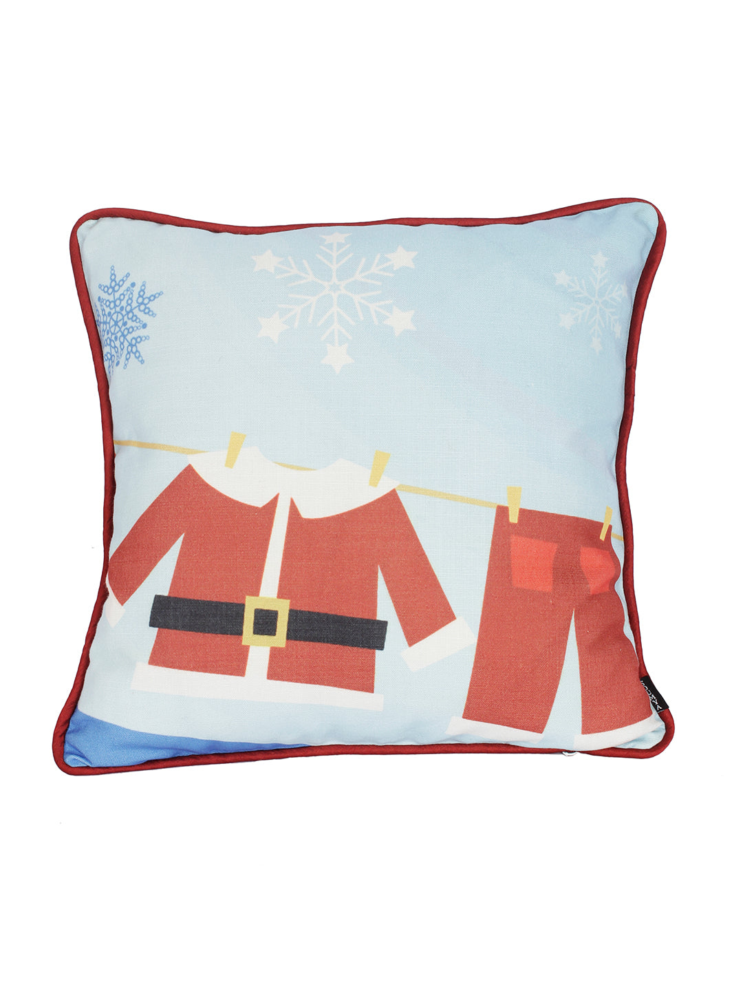 Premium Light Blue Digital Printed Cushion Cover Set