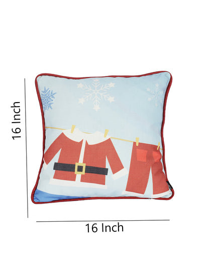 Premium Light Blue Digital Printed Cushion Cover Set