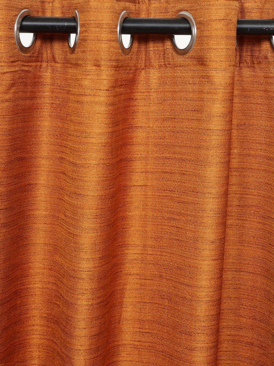 Soumya Premium High End Faux Raw Silk Solid Curtain with cotton Lining, Pack of 1