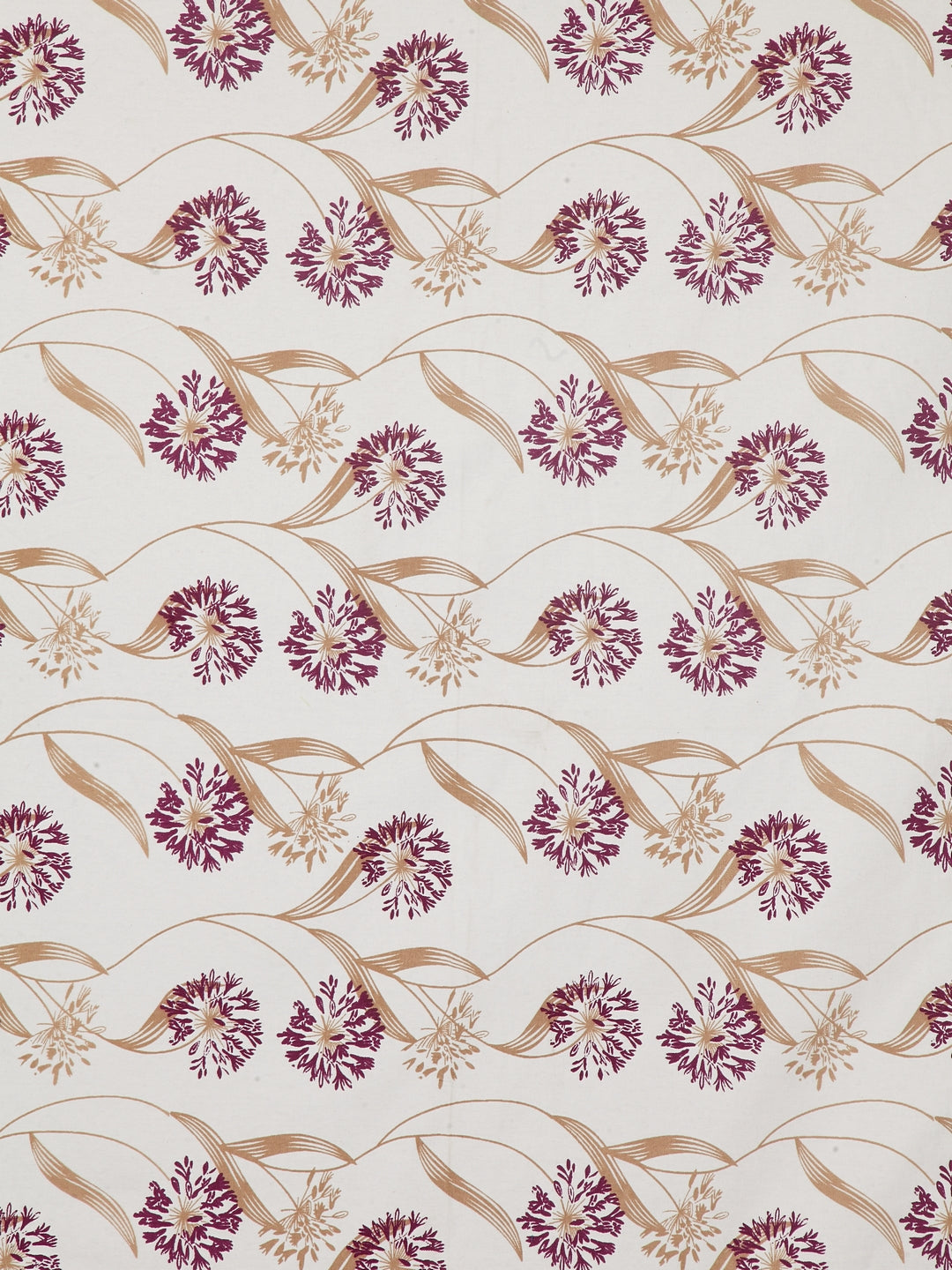 Mix n Match Premium Cotton Floral Design Wine Color Diwan set, 1 Diwan Sheet, 2 Bolster Cover, 3 Cushion Covers