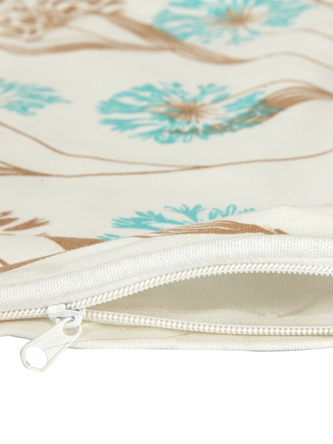 Mix n Match Premium Cotton Floral Design Blue Color Diwan set, 1 Diwan Sheet, 2 Bolster Cover, 3 Cushion Covers