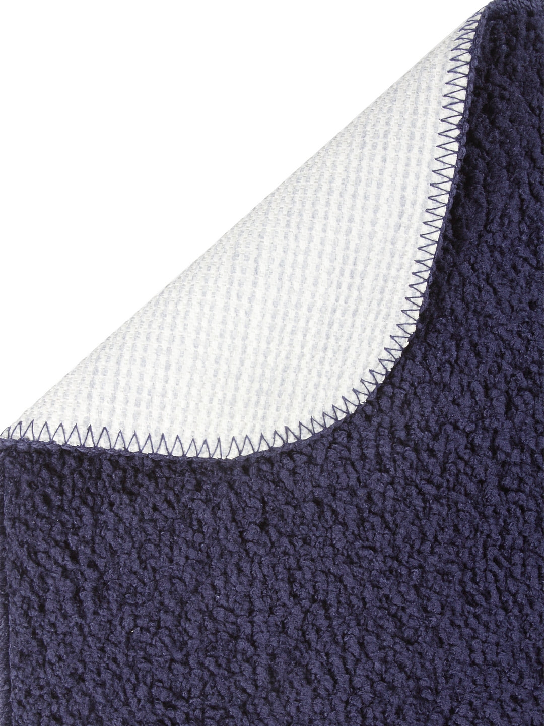 Set for 2 Microfiber Anti-Skid Washable Water Absorbent Mat Blue Color for Door and Bath, Pack of 2