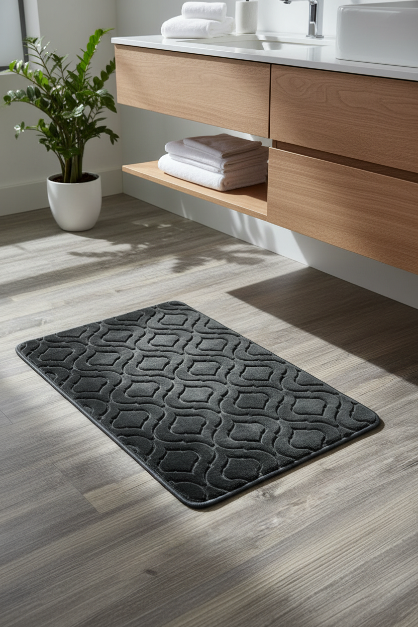 45° Lifestyle Graphite Bath Mat