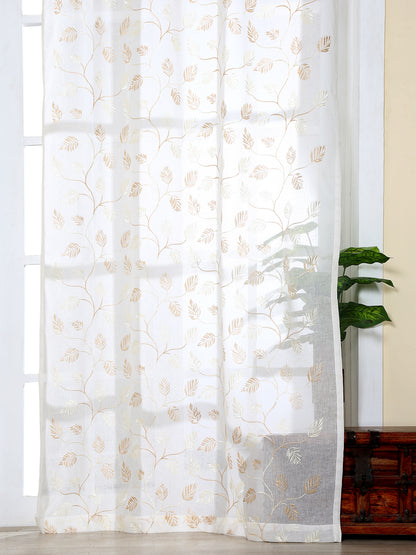 Curtains and Sheers in Beige color made with Polylinen Material , Curtain - 1 pc