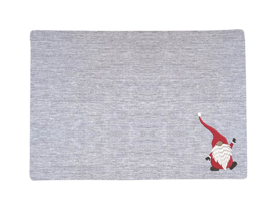 Premium Grey Color Santa Printed Table Placemat Set