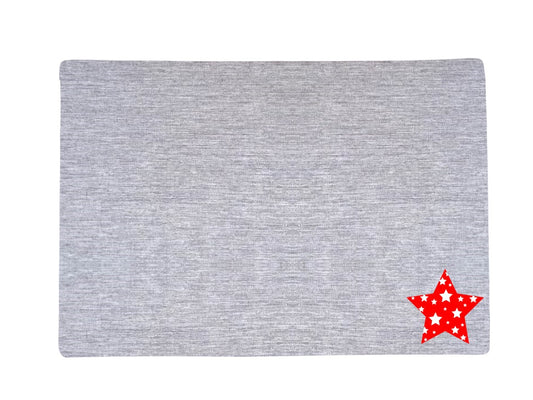 Premium Grey Color Star Printed Table Placemat Set