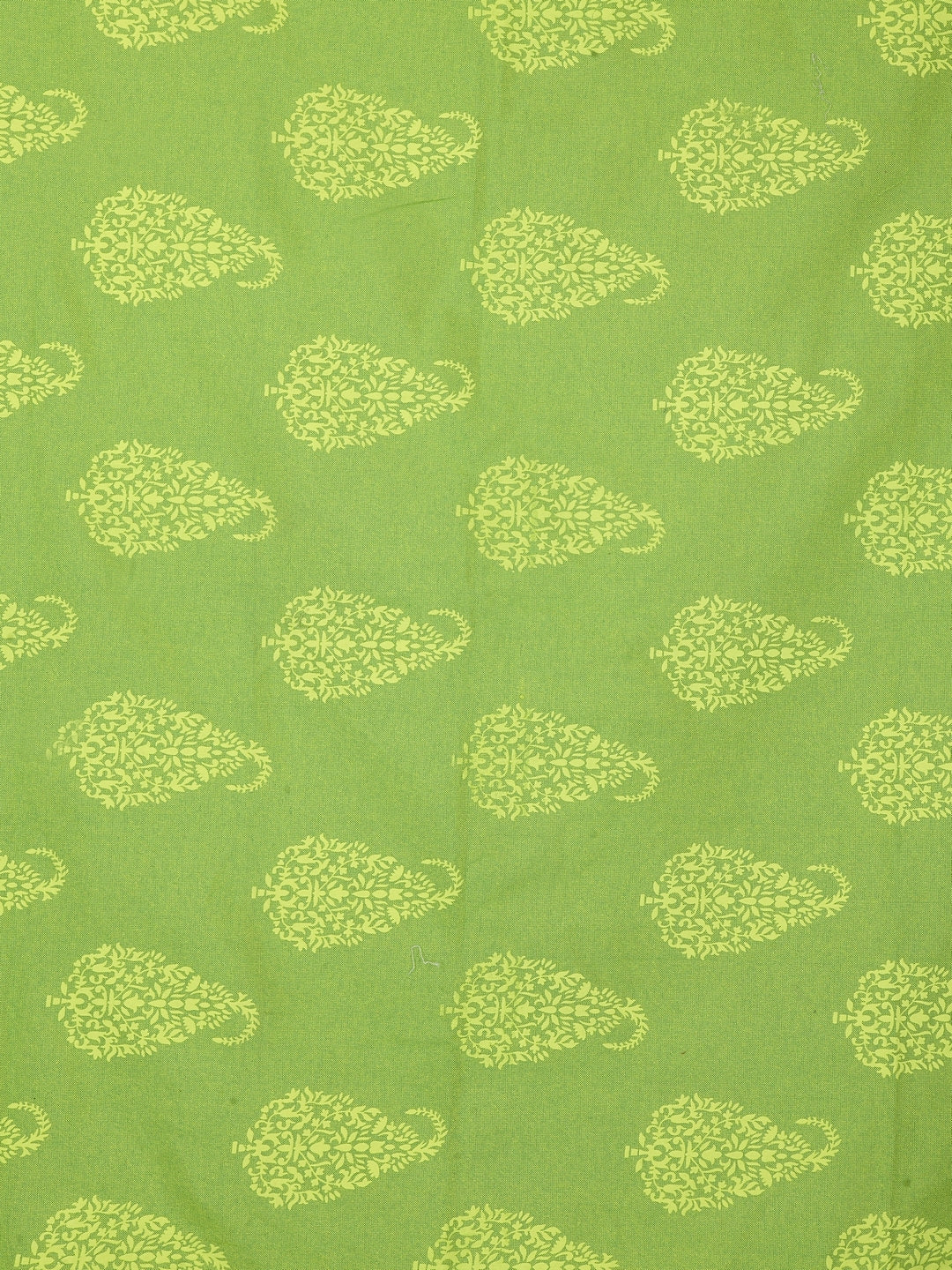 Mix n Match Premium Cotton Paisley Design Green Color Diwan set, 1 Diwan Sheet, 2 Bolster Cover, 3 Cushion Covers