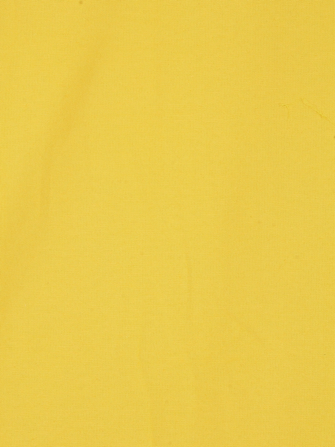 Set of 3 Yellow Color Solid Pattern Cotton Double Bedcover Set, 1 Double Bedcover, with 2 Pillow Cover