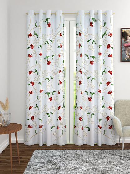 Soumya Kashmiri Embrodiery 05 Premium Cotton Curtain, Pack of 1