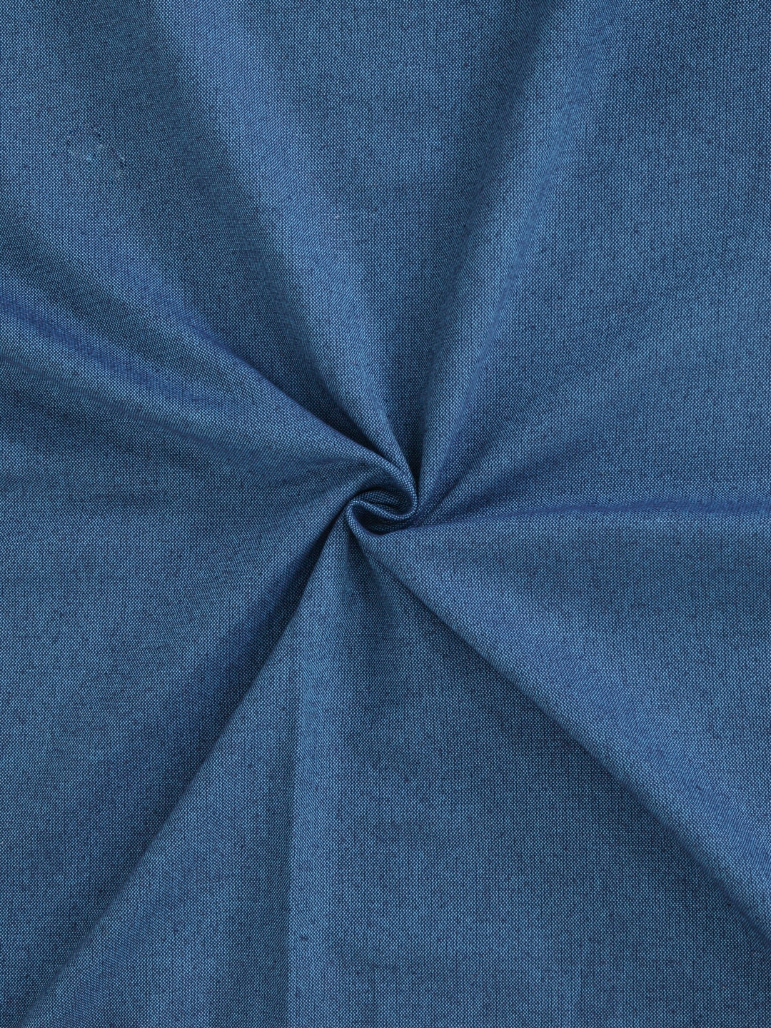 Soumya 100% Cotton Solid Blue Eyelet Curtain, Pack of 1