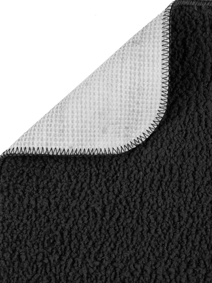 Set for 2 Microfiber Anti-Skid Washable Water Absorbent Mat Grey Color for Door and Bath