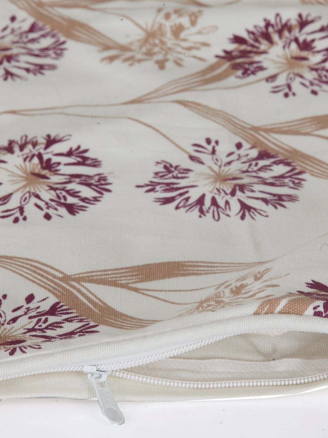 Mix n Match Premium Cotton Floral Design Wine Color Diwan set, 1 Diwan Sheet, 2 Bolster Cover, 3 Cushion Covers