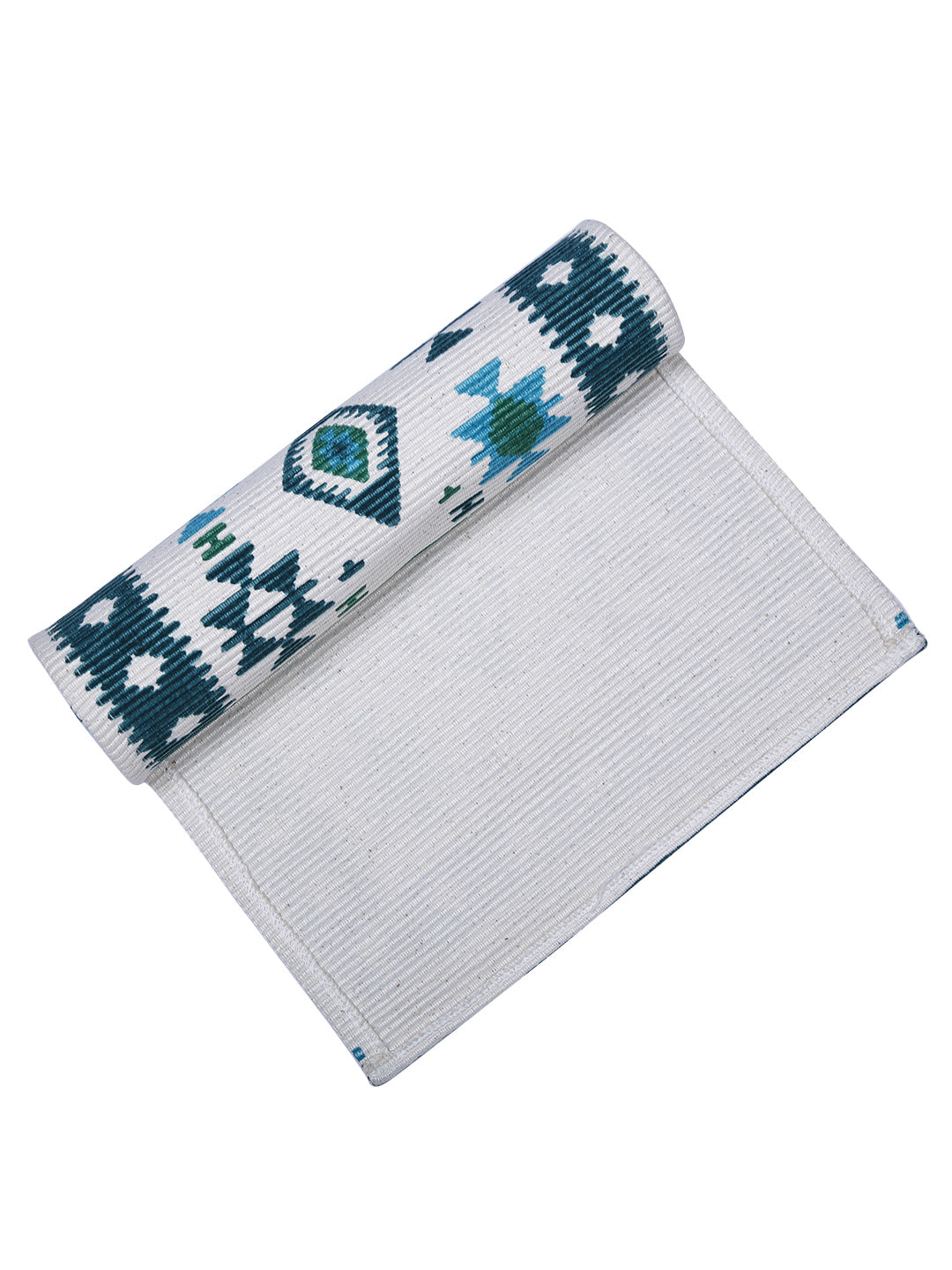 Table Placemats in Firozi/Blue color made with  Cotton Material , Kitchen Linen - 6 Pcs Set