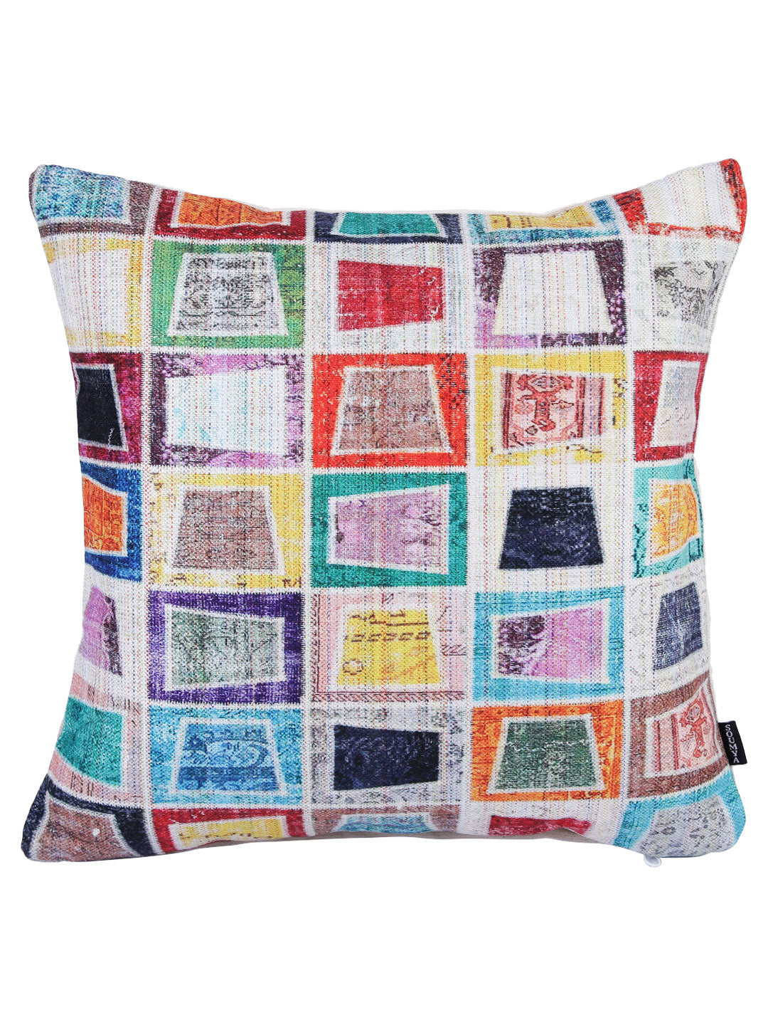 Stylish Multicolor Geometric Pattern Square Cushion Covers - 2pcs