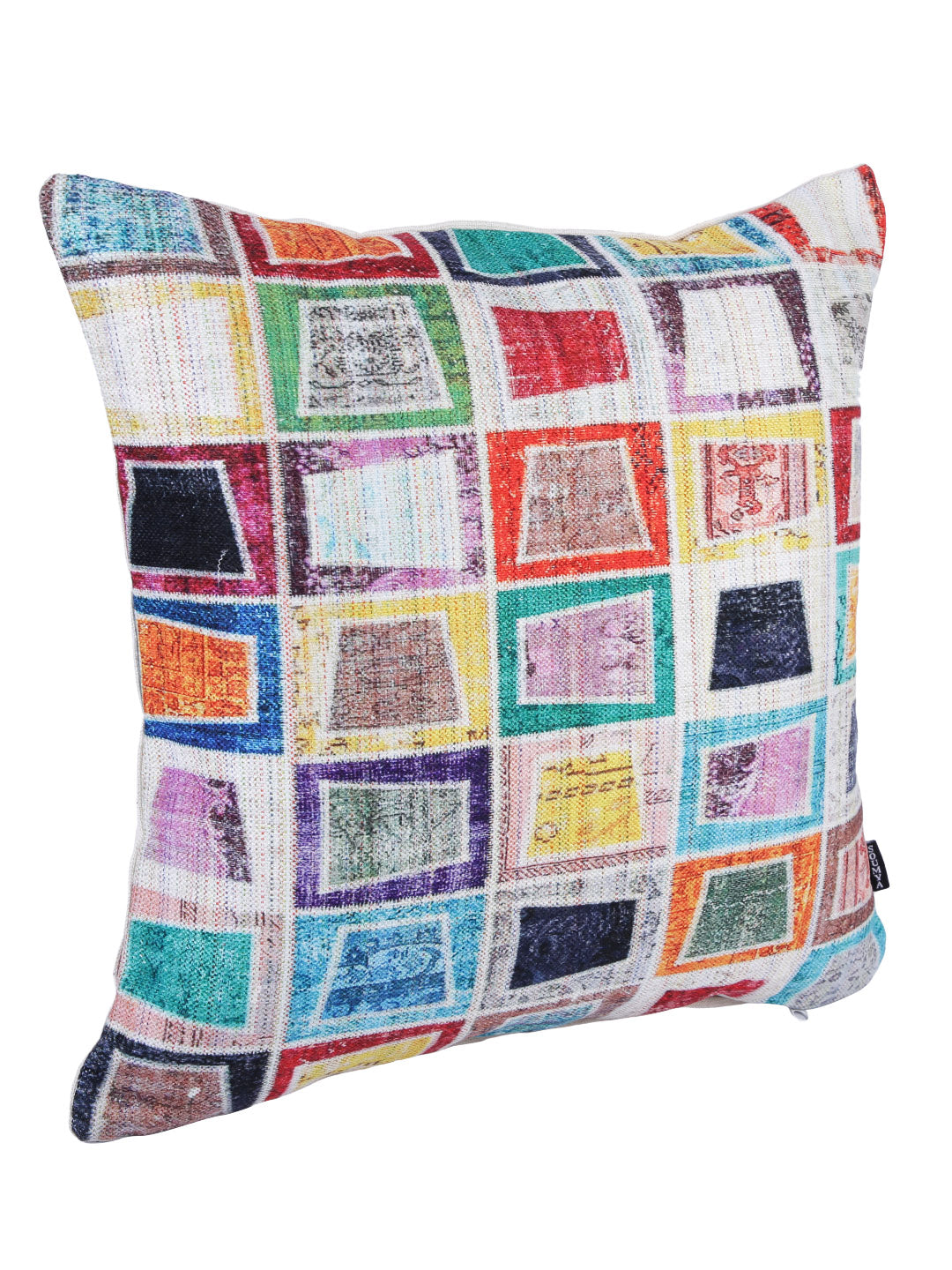 Stylish Multicolor Geometric Pattern Square Cushion Covers - 2pcs