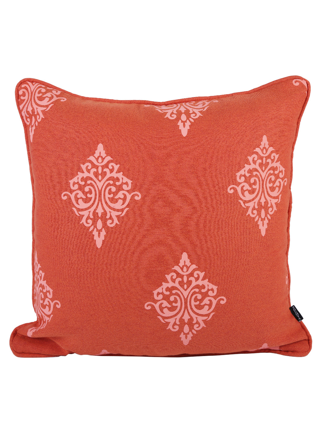 Soumya Rust 2 Pieces Ethnic Motifs Square Pure Cotton Cushion Covers