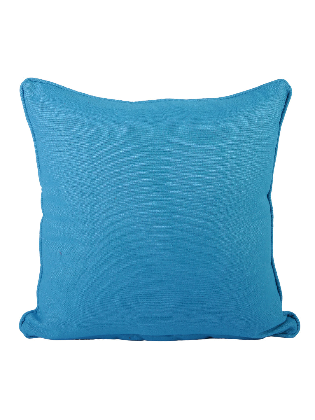 Soumya 2 Pieces Blue Ethnic Motifs Pure Cotton Square Cushion Covers