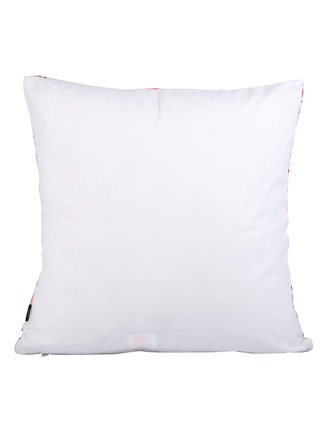 Soumya White & Red 2 Pcs Floral Square Cushion Covers