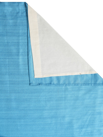 Soumya Premium High End Faux Raw Silk Solid Curtain with cotton Lining, Pack of 1