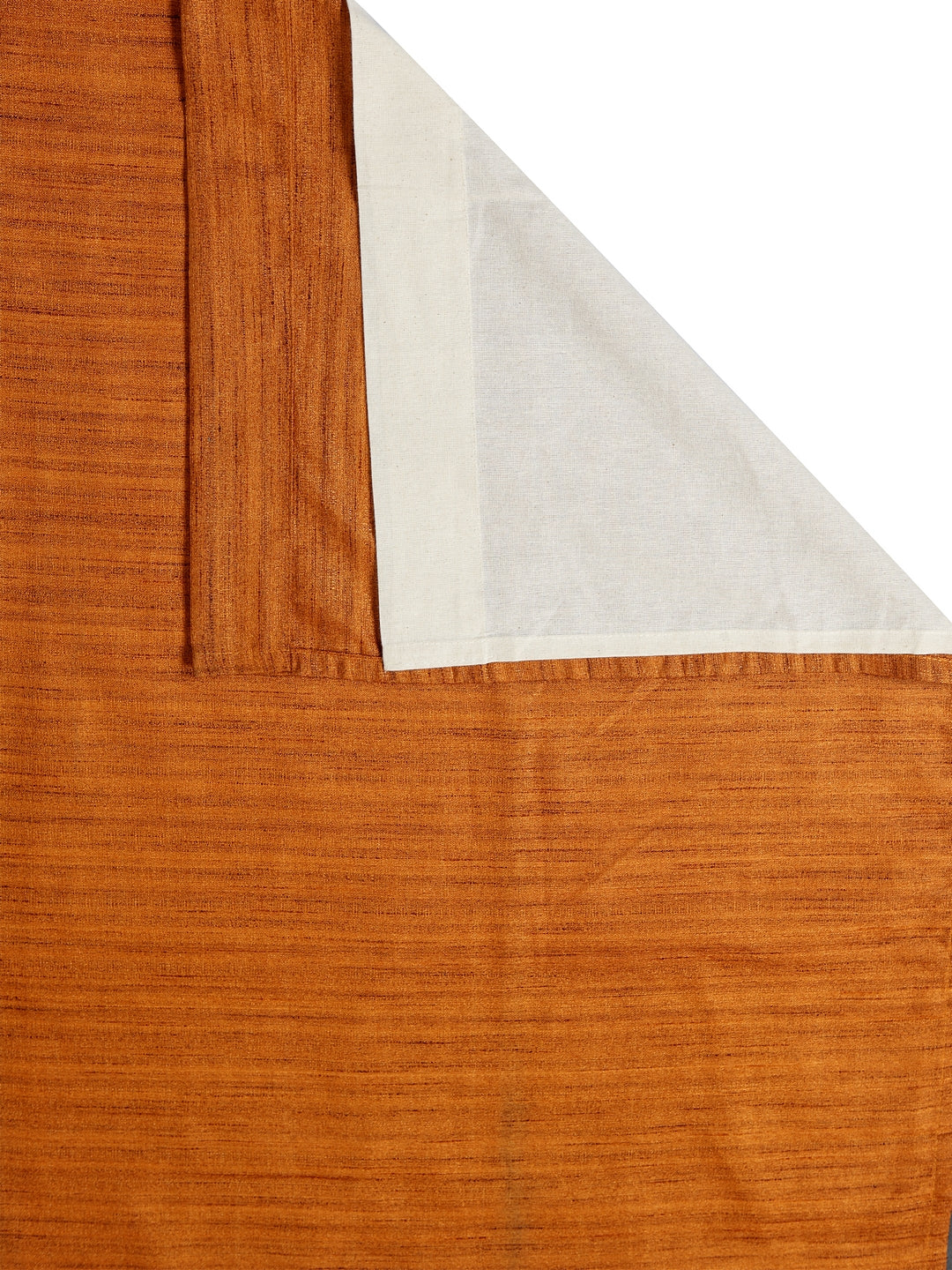 Soumya Premium High End Faux Raw Silk Solid Curtain with cotton Lining, Pack of 1