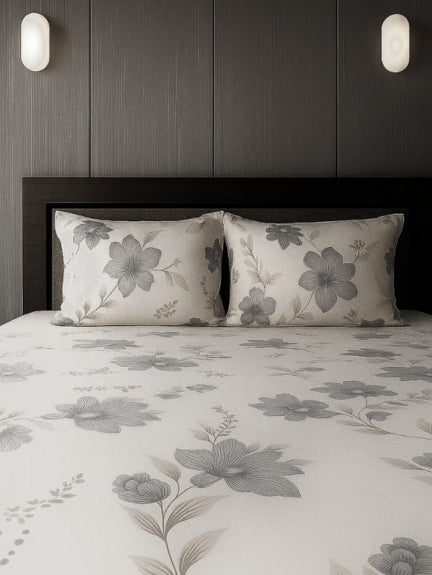 Floral Bliss – Premium Gift-Wrapped Bedsheet Set (3 Pc)