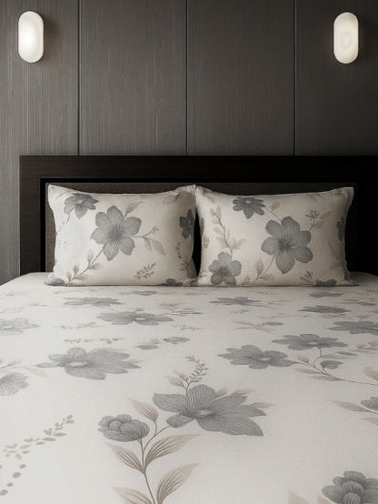 Floral Bliss – Premium Gift-Wrapped Bedsheet Set (3 Pc)